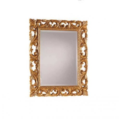 Zlaté zdobené zrcadlo