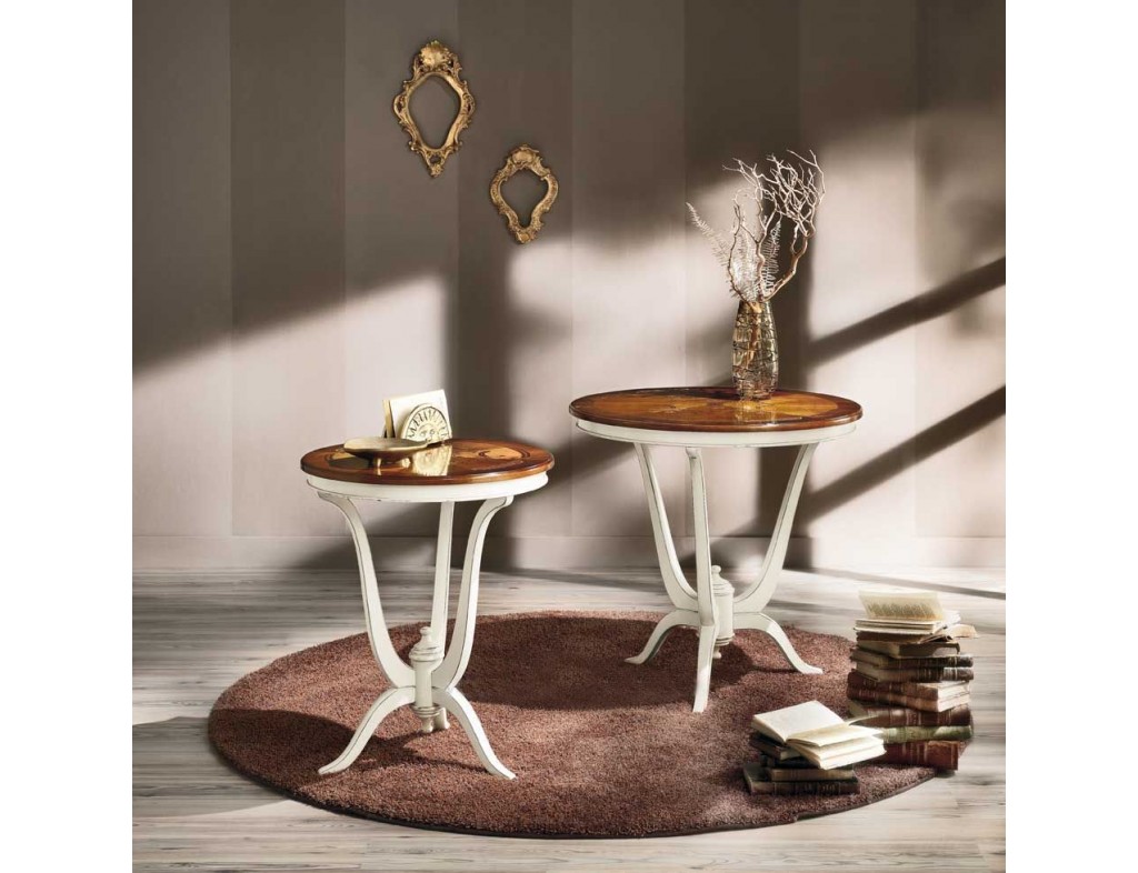 Kavárenský stolek s intarsií